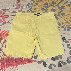 RSQ Light Yellow Casual Shorts